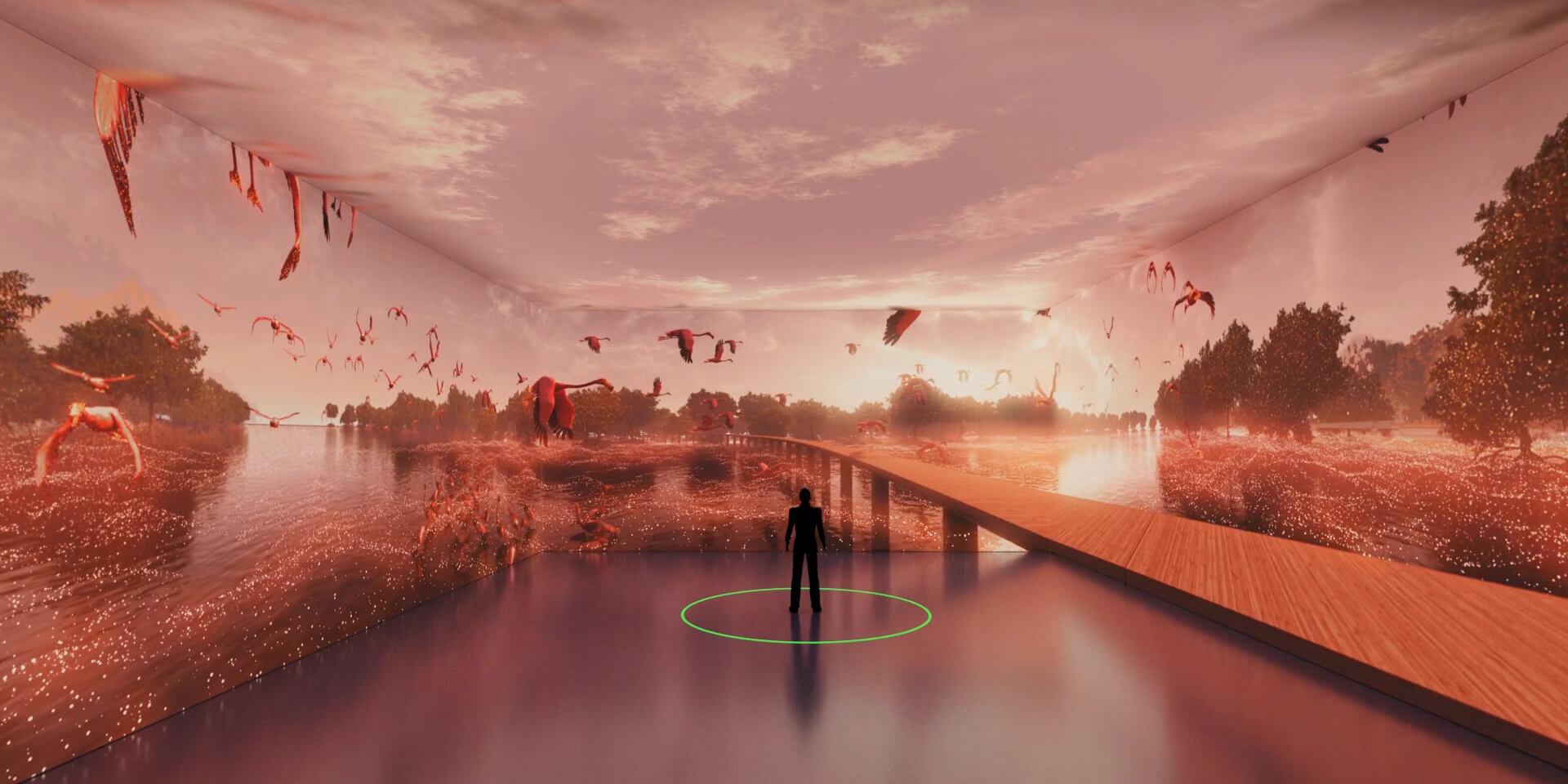 四折幕沉浸式投影